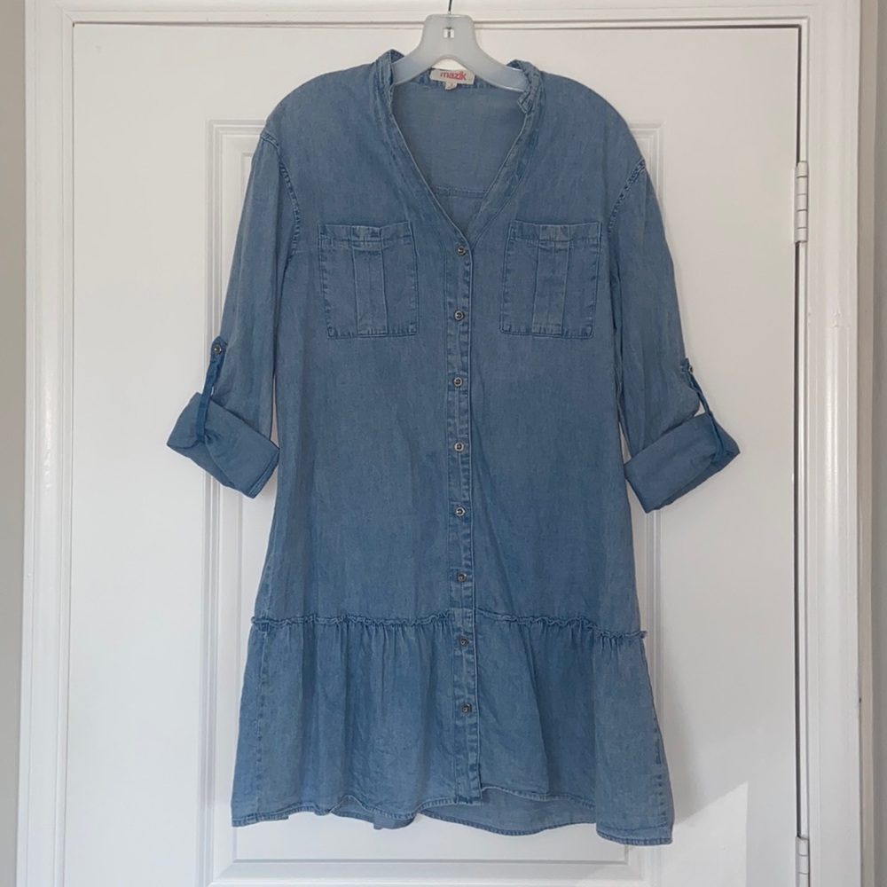 Light-Wash Jean Dress